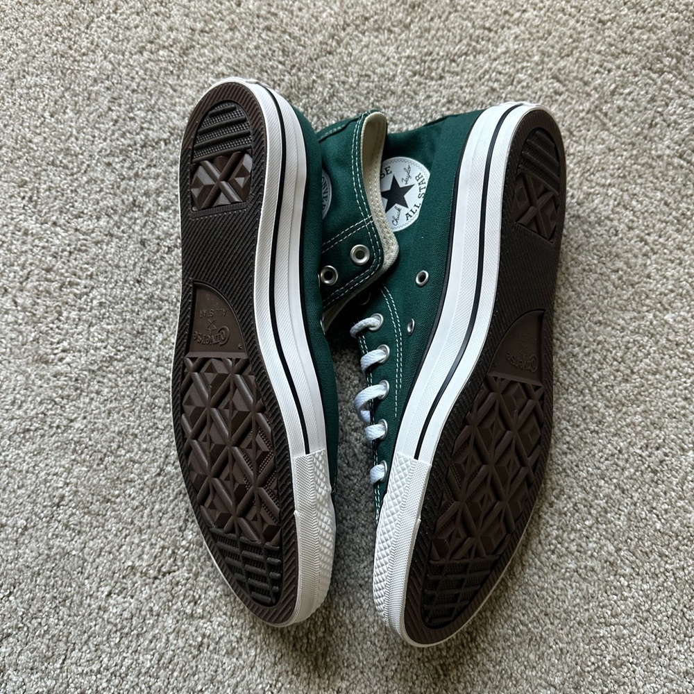 Converse Forest Green All Star Sneakers - Picture 3 of 4